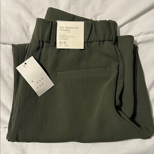 NWT a new day trousers in olive green
